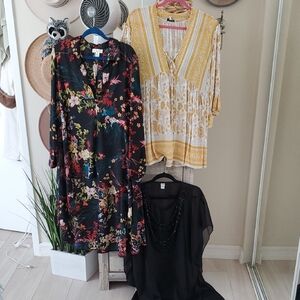 Chico's Black Sheer Top